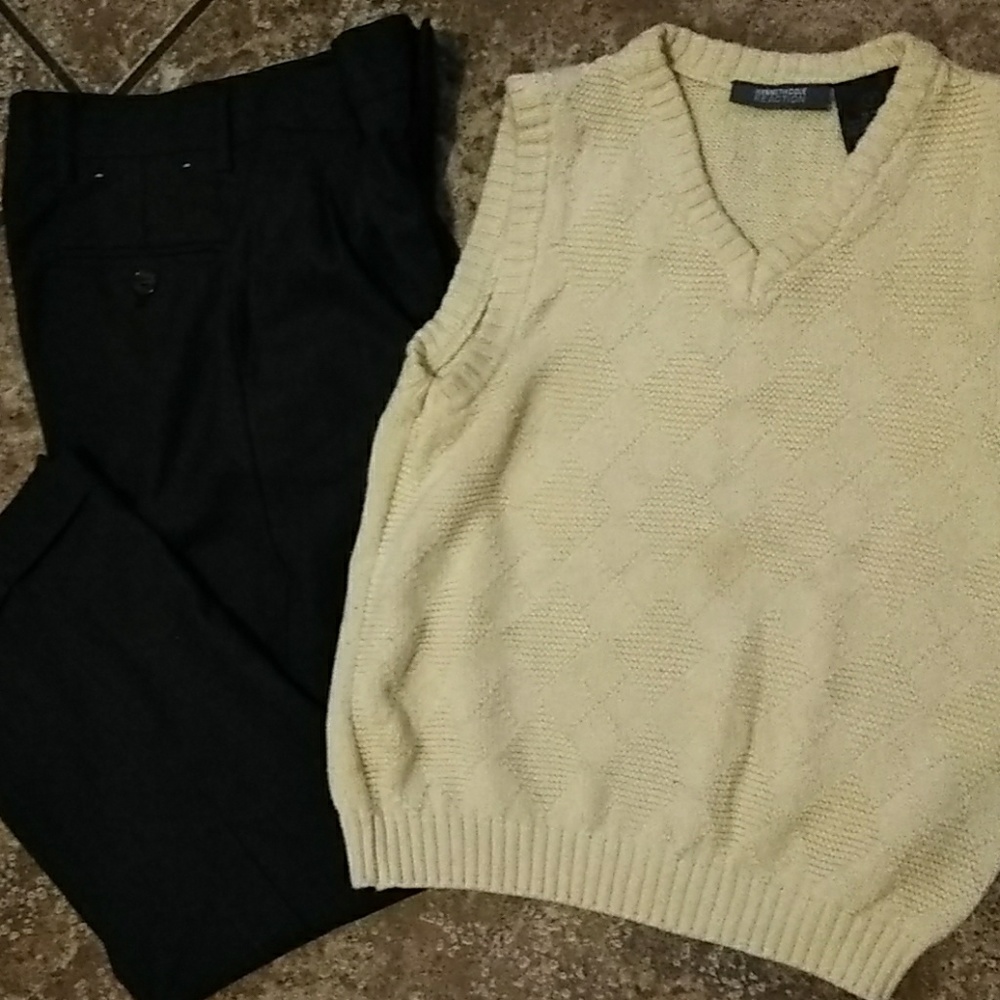 Dress pants with vest
